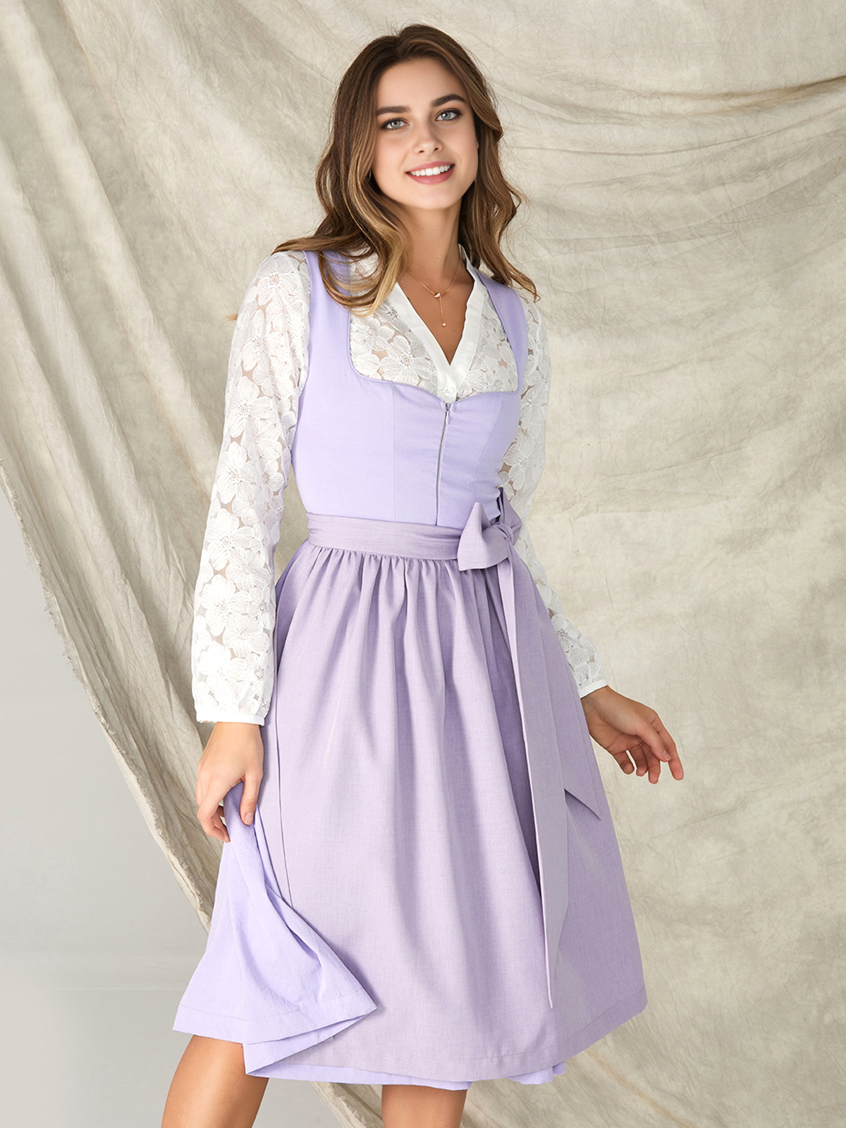 Stylisches Kinderhemd in Lila