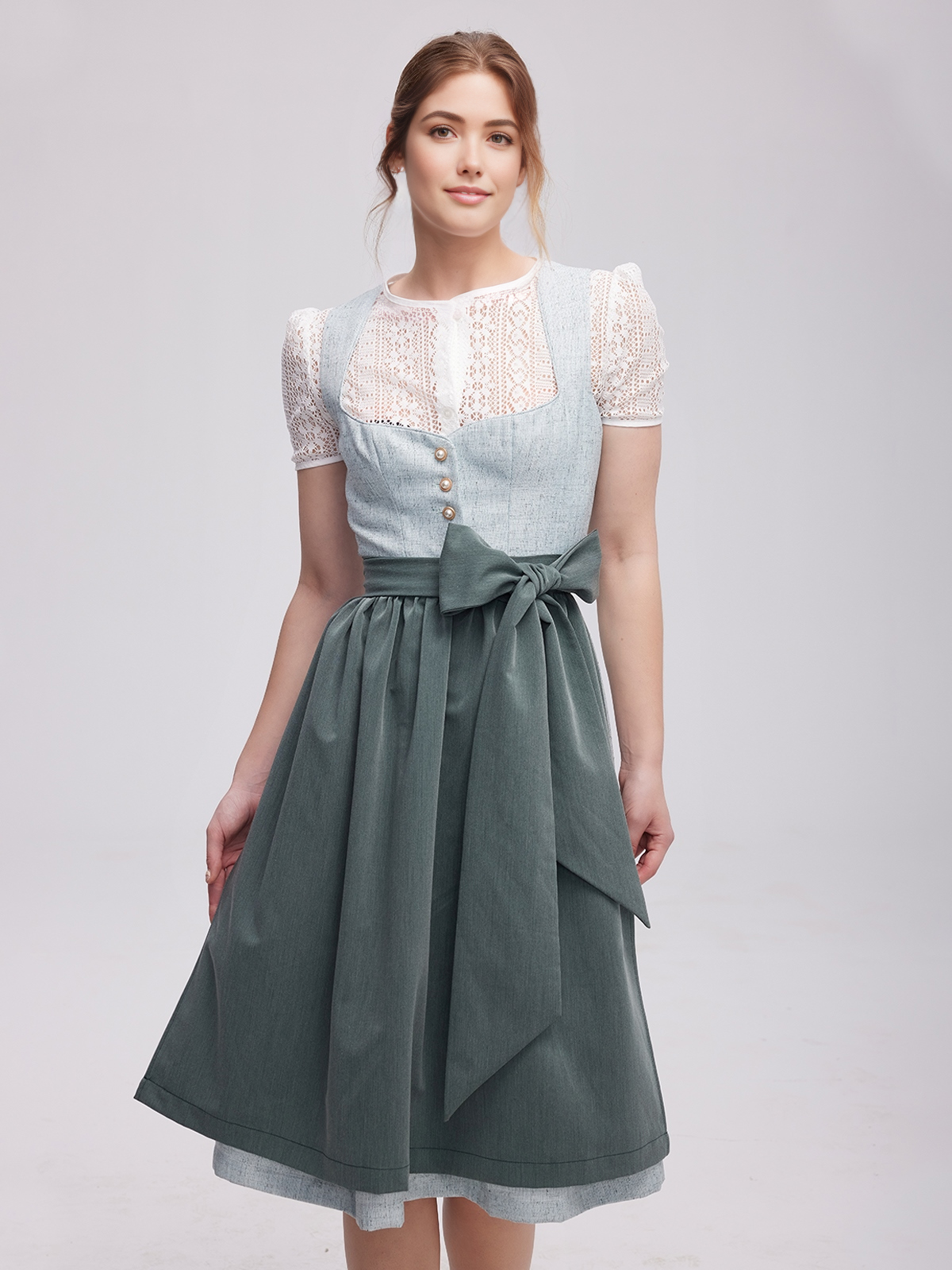 Dirndl Braun Grün