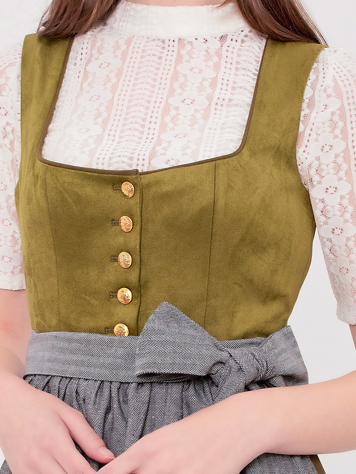Elegantes Ja Mei Dirndl in Grün