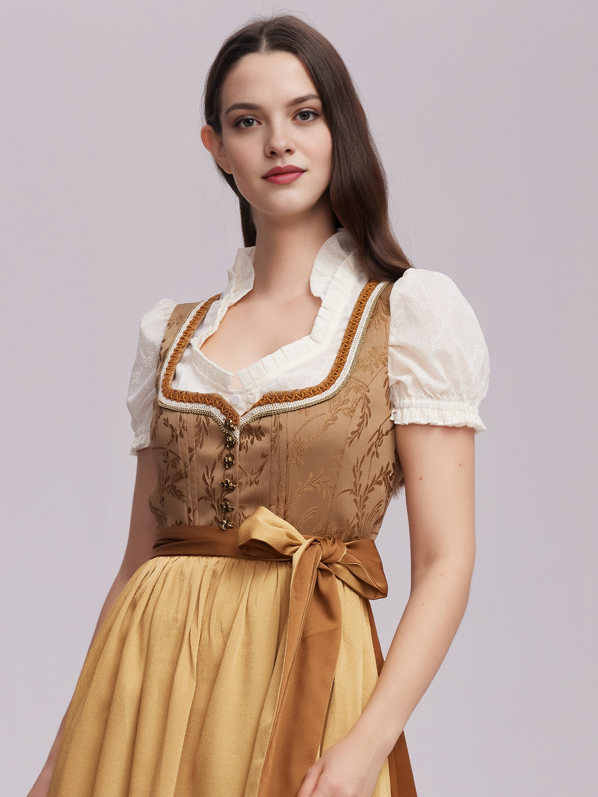 Dirndl Bluse Damen in Gelb
