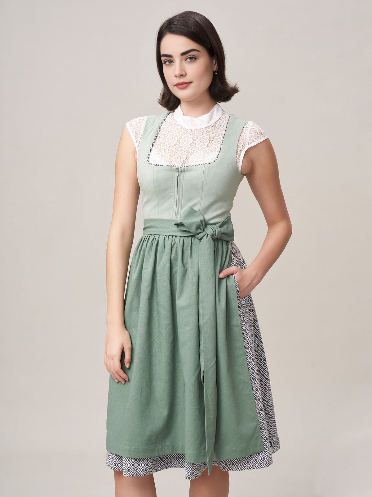 Dirndl in Grün